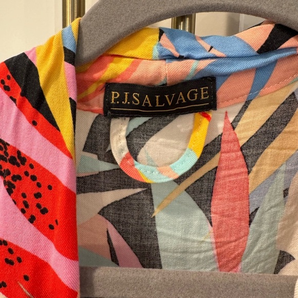 PJ Salvage Open robe/swim coverup/ kimono Tropical Staycation - Picture 4 of 10